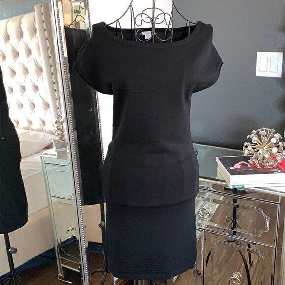 Xhilaration Black mini bodycon dress | black |  size XS - Picture 9 of 9